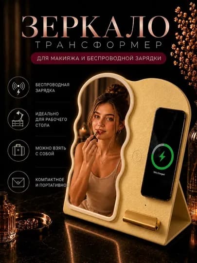 Зеркало для туалетного столика — Z007ZO-OYNAK-ЖЕЛТ
