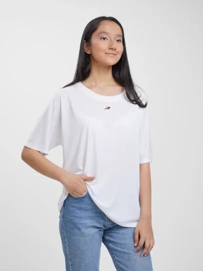 Футболка женская Tommy Hilfiger Relaxed c-nk tee ss S10S101346 — SPORTWF-S10S10Q-XS