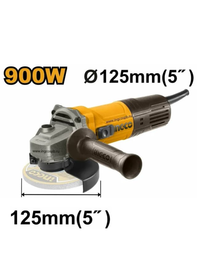 Угловая шлифовальная машина (болгарка) INGCO AG90028