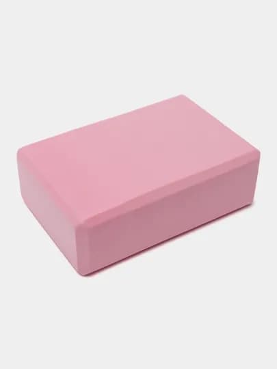 Кирпич для йоги, фитнеса, пилатеса, 23 * 15 * 8 см — ARZSHOP-ARZSH51-РОЗОВ