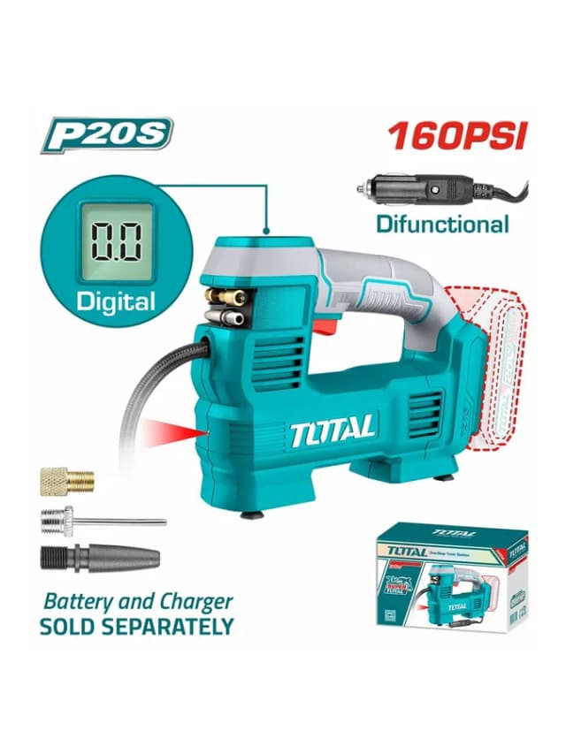 Компрессор Total TACLI2012 Li-ion Cordless Auto Air Compressor