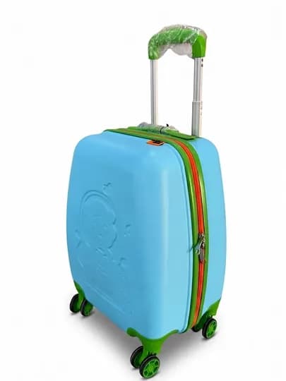 Детский чемодан на колесах для путешествий размер S — TOURBOX-CHAMADONKIDS-ГОЛУБ