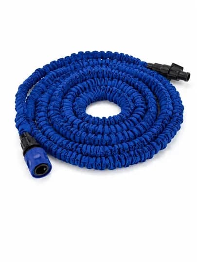 Magic Hose расширяющийся садовый шланг (75 ft) – легкий, компактный и прочный — HILOLL-SHLANKA-СИНИЙ-37.5