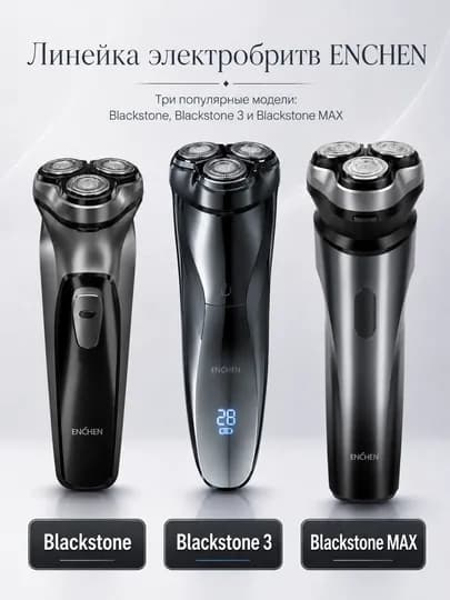 Электробритва, портативный триммер Enchen BlackStone, BlackStone 3, MAX — XIHOME-BLCKSTN-ЧЕРН-MINI