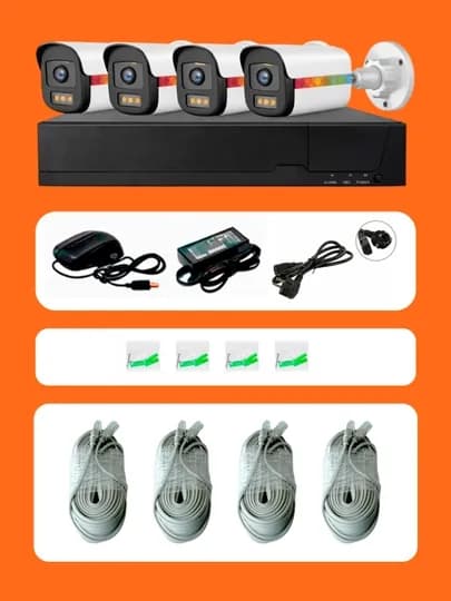 Комплект видеонаблюдения CCTV, 4 в 1 — CAMNOVA-AHD4-ФУКСИЯ