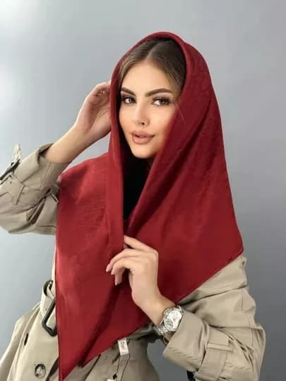 Платок шелковый, подарок — KASMAG-DIOR-БАГРОВ