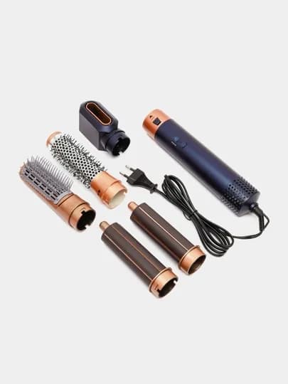 Dyson Фен-стайлер 5 в 1, для всех типов волос, плойка и щетки, для завивки и укладки — AASTORR-DYSA3-СИНИЙ