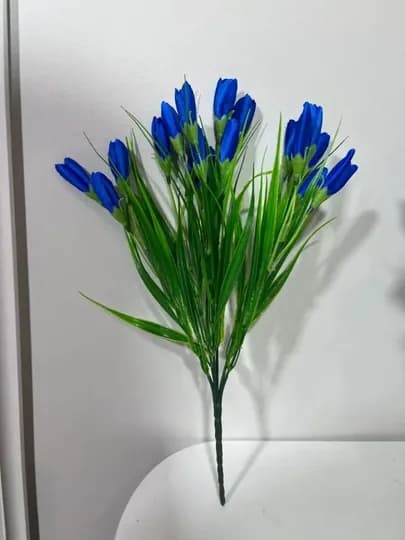 Искусственные цветы, для подарка, букетов и декора, 35-45 см, Gifthome — SALIEVV-SUUNIYGULLAR-СИНИЙ