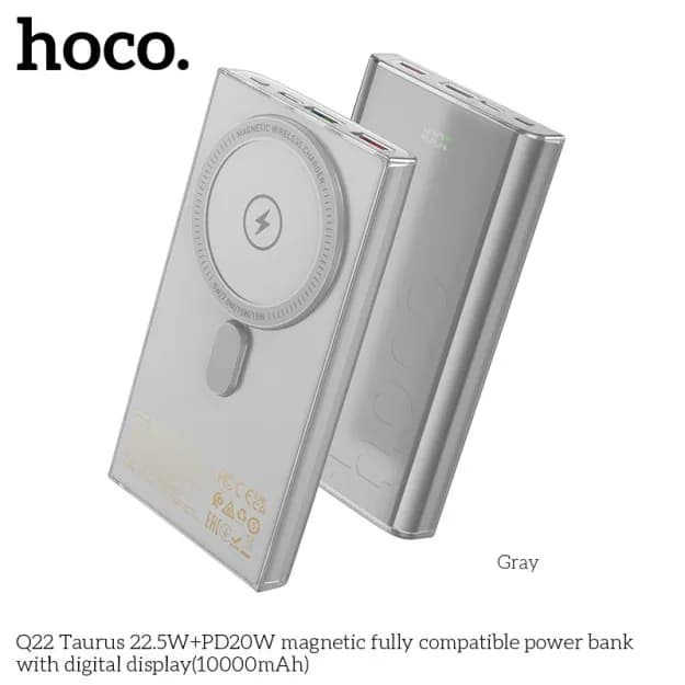 Внешний аккумулятор Hoco Q22 10000mAh, серы 60826