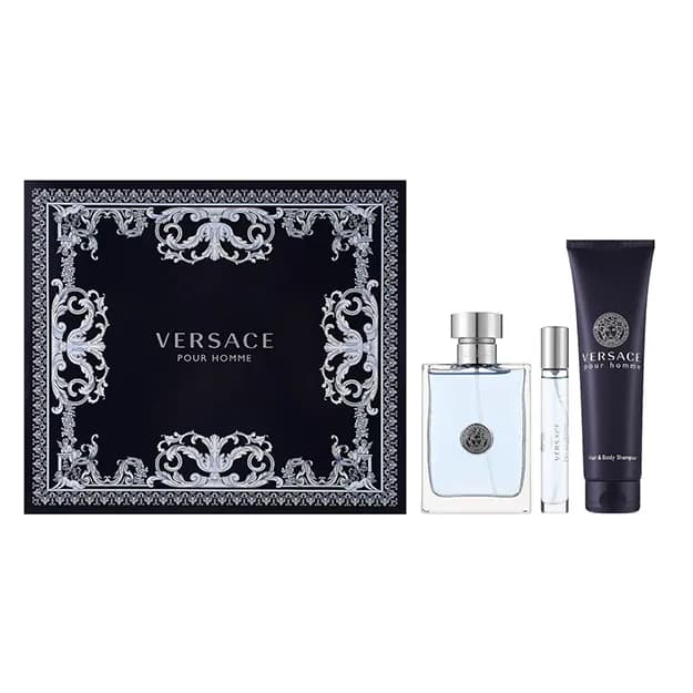 VERSACE POUR HOMME EDT SET 100ML 10ML SH/G 150ML