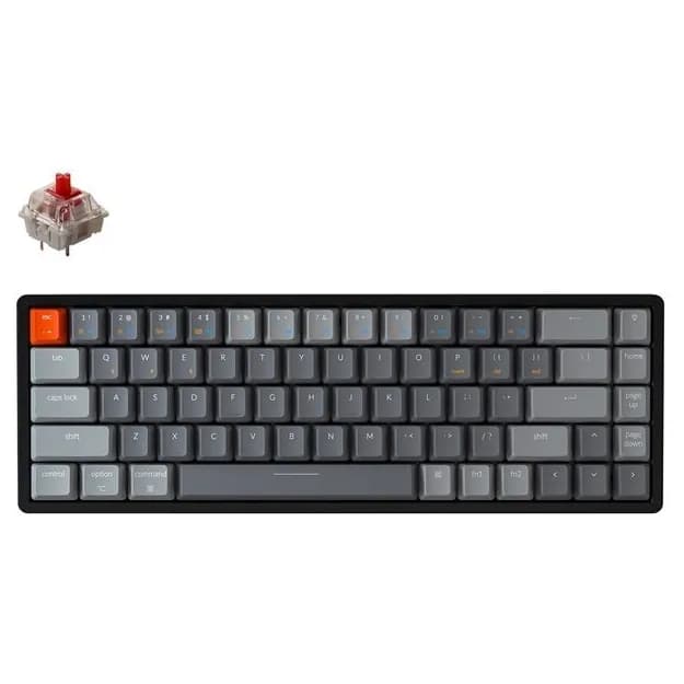 Клавиатура KEYCHRON K6 68 keys,Aluminum Frame,Hot-Swap,RGB,Wireless,Black (W1_KEYCHRON)