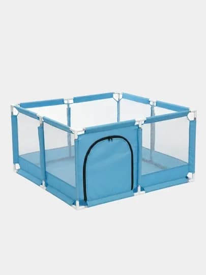 Манеж детский, с шариками, cухой бассейн, игровая площадка — ISLTOYS-BASMAN-НГОЛУБ-MANSHAR