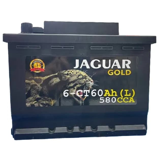 Автомобильный аккумулятор Jaguar Gold 6-CT60Ah 580 CCA