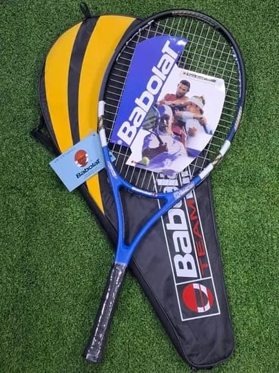 Теннисные ракетки Wilson 3LX BLX. Технология материала рамы ракетки вплетен — GOMARKE-WILSON-СИНИЙ