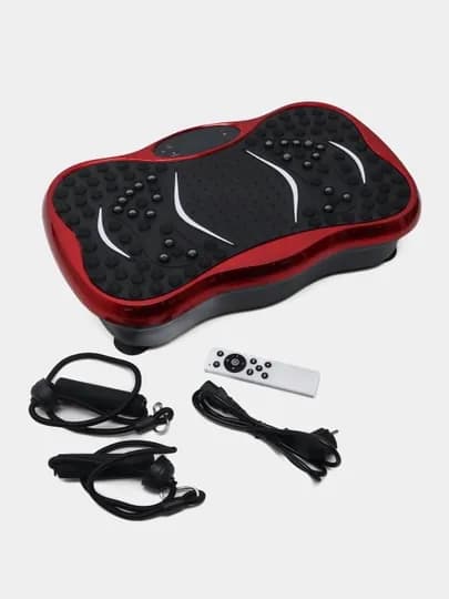Виброплатформа DOM SPORT, массажер и тренажер для похудения, с Bluetooth и пультом — SPORTMX-ВИБТРЕН-КРАСН