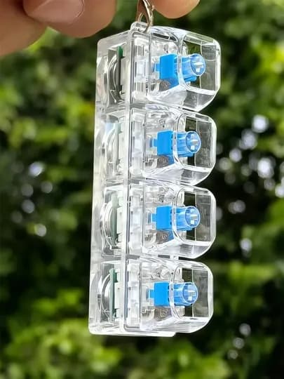 Антистресс-кликер с LED подсветкой, брелок антистресс, брелок клавиатура — IBITOYS-ANTSRES-ГОЛУБ