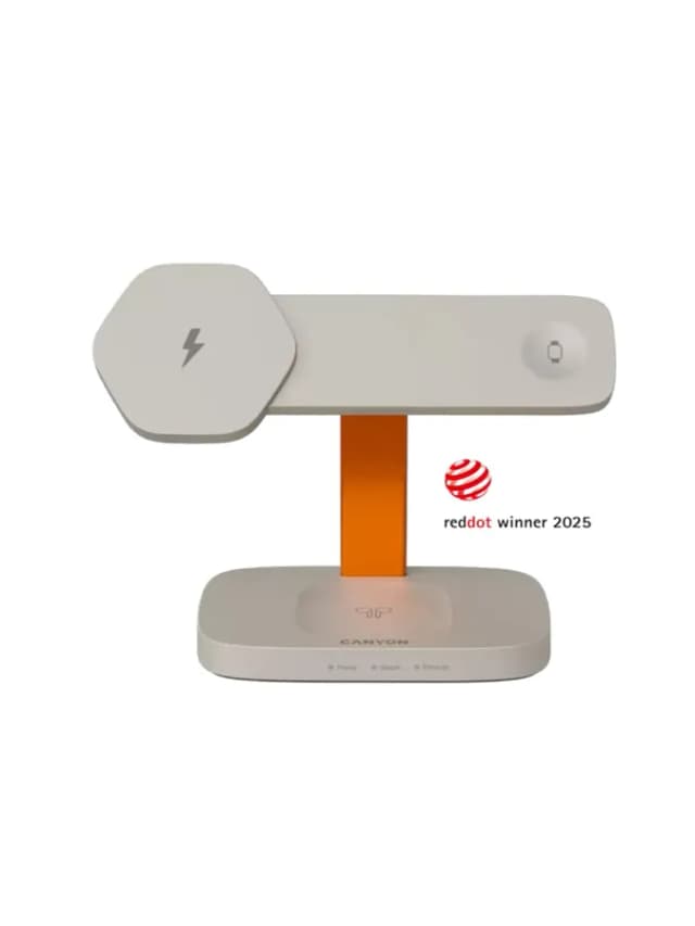 Зарядная станция CANYON Hexagon 310 15W LightGrey/Orange