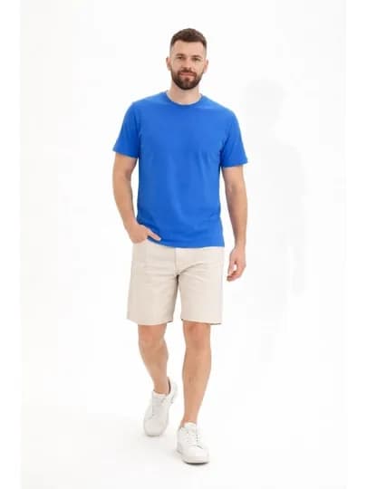 Футболка UzLook для мужчин и женщин, хлопковая дышащая, XXS–3XL — UZLOOK-001-СИНИЙ-XXXL