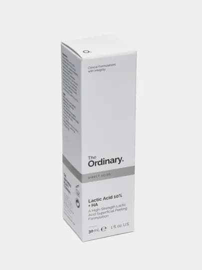 Сыворотка-пилинг с молочной кислотой The Ordinary Lactic Acid 10% + HA, 30 мл — PINKY-OR1486
