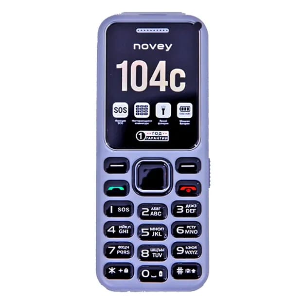 Кнопочный телефон Novey 104C Blue