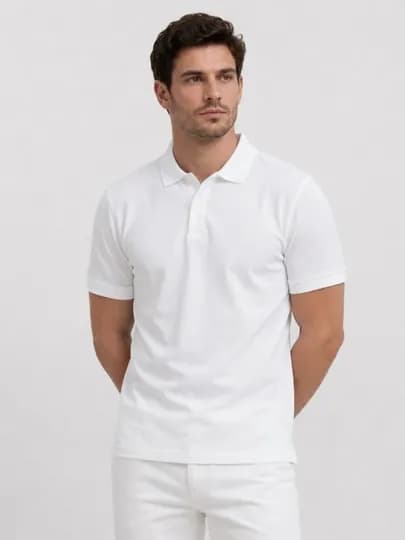 Мужская футболка поло для повседневной носки — STOREW-POLLY-БЕЛЫЙ-XXL