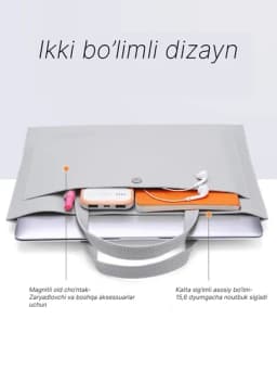 Сумка для ноутбука, сумка для компьютера, сумка для MacBook, сумка для ноутбука для женщин — DELICEU-IXCHAM-ТЕМНСИН-11