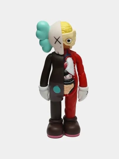 Фигурка Kaws five years с подарочной коробкой, для дизайна интерьера, кавс беарбрик — FXSHOP-KAWSFXN-КРЕМОВ