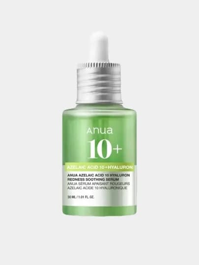 Успокаивающая сыворотка с Азелаиновой и с Гиалуроновой кислотой Anua Azelaic Acid 10+ — ORIG08-AZELAIC