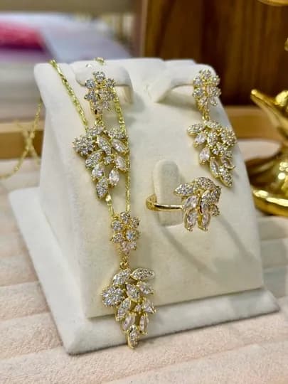 Коллекция украшений для женщин и девушек — JEWSTR-PUSHTI555-ГОЛУБ-17