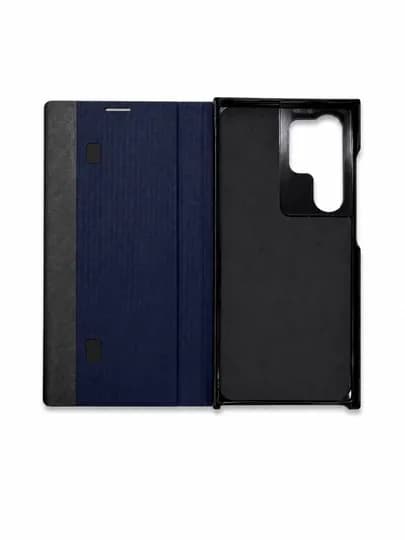 Чехол для Samsung, книжка с полной защитой, S23/S24/S25/S26 и Ultra — PRBOZOR-CHEXO2-ТЕМНСИН-S23ULTR