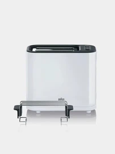 Тостер Braun PurEase HT3010 WH, 2 тоста, 7 режимов, подогрев, разморозка