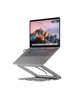 Подставка для ноутбука Canyon OnStand 2 HUSB332A USB-C хаб 6-в-1 (HDMI 4K60, 2×USB 3.0, USB-C 3.0, RJ45, PD 100W)