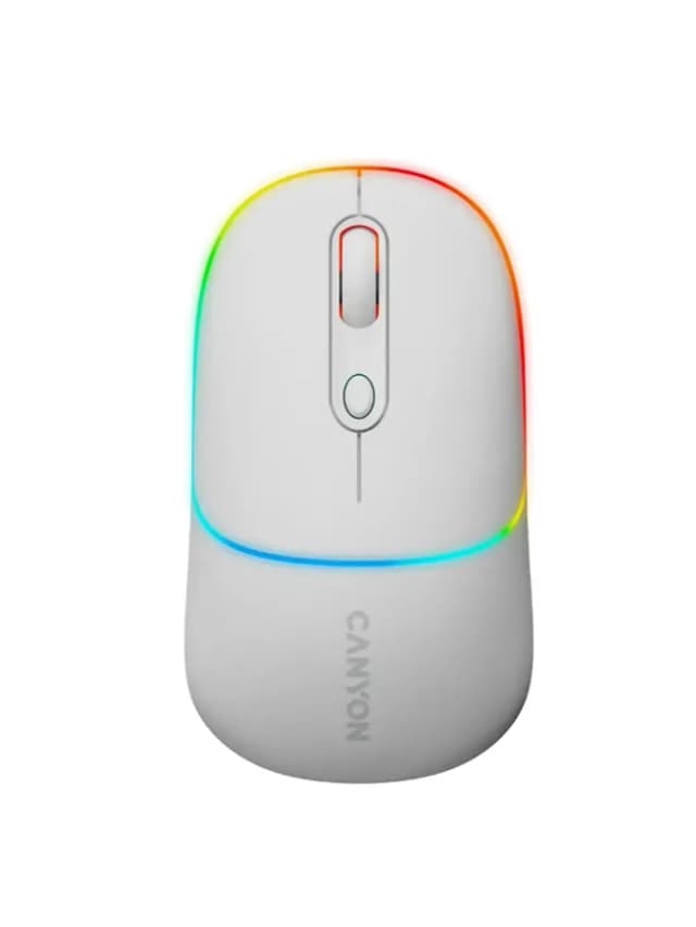 Мышь CANYON MW-22 2in1 BT (Dual-mode, 1600 DPI) White