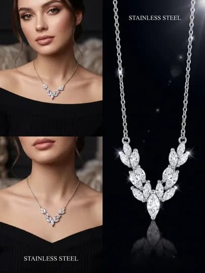 Женская цепочка – кулон в форме лебедя с кристаллами SWAROVSKI — CARTEIR-OTAQIZ-МАНГО