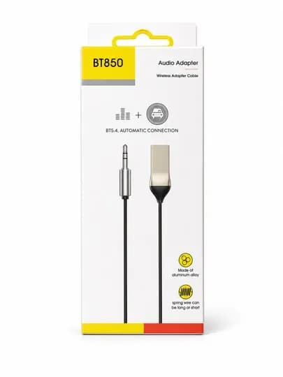 BT850 Bluetooth аудио адаптер AUX 3.5 мм для автомобиля и домашней аудиосистемы — CELIX33-BT850AUZKB