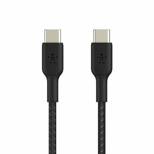 Кабель Belkin CAB004BT1MBK USB-C to USB-C Braided, 1м, Black
