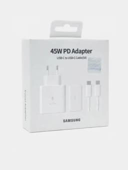 Samsung 45W PD Adapter – мощное и безопасное зарядное устройство — V1-SAMSUNG45W-БЕЛЫЙ