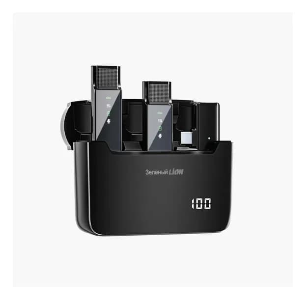 Green Lion 2in1 Digital Display Type-C mikrofoni GN2IN1DDMTCBK 62258