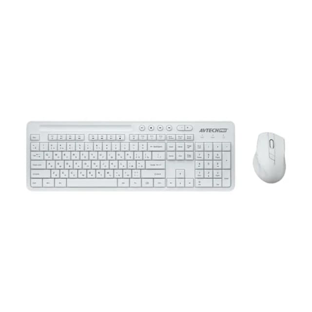 Клавиатура и мышь Avtech Pro CW604 White