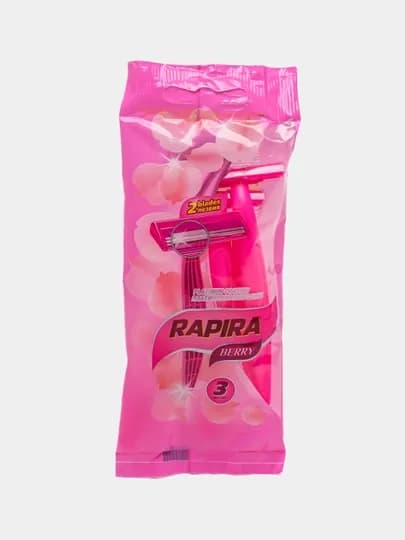Одноразовый бритвенный станок Rapira Berry, 32БП01, 3 шт — DOREM-P050F7F