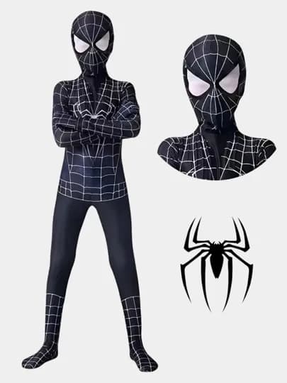 Карнавальный костюм супергероя, для косплея, для детей Spiderman, Человек паук — FXSHOP-SUITCPK-ХРОМ-110SM