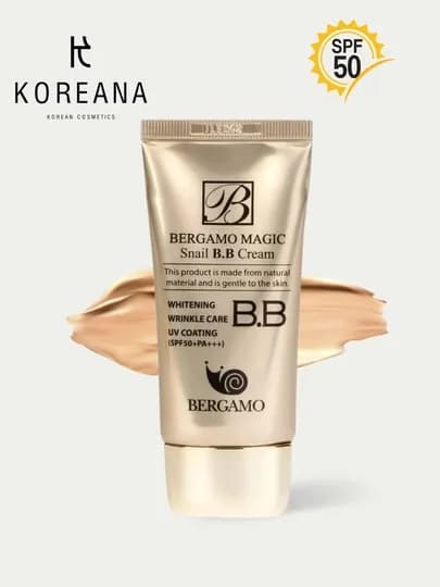 Тональный крем для лица, Bergamo BB, матирующий, увлажняющий, с SPF, 50 мл — KAREANA-BERGAMO
