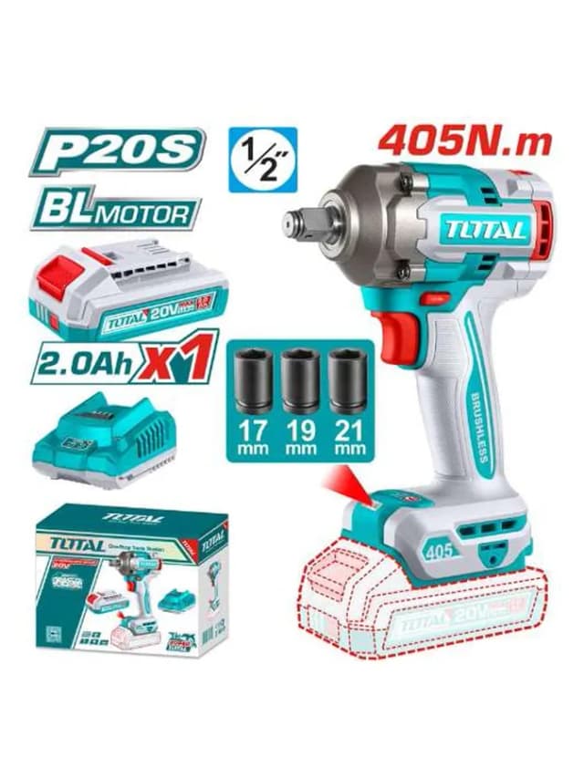 Гайковерт аккумуляторный TOTAL TIWLI20455