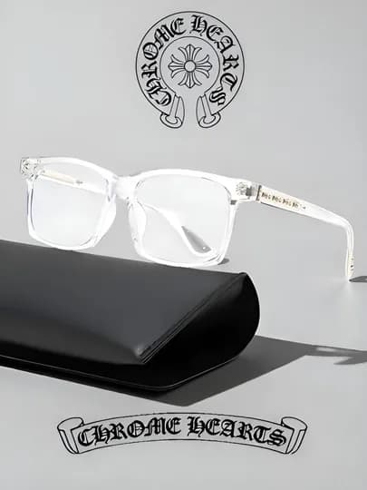 Очки Chrome hearts антибликовые унисекс подарок для мужчин, женщин y2k черные, белые — ARZNRO-55OCKIXARTS55-БЕЛЫЙ-BEZUPAK