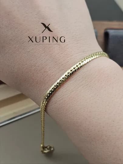 Женский браслет, 19 см, Xuping — 1001PRT-BRASLET6-КРЕМОВ