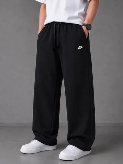 Летние спортивные штаны оверсайз — NEWWEAR-NIK-ЧЕРН-48