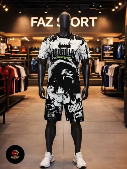 Спортивная форма Gorilla, спортивная одежда MMA спортивная одежда тренажерного зала — GOLDPR-GORILLA-БЕЛЫЙ-S