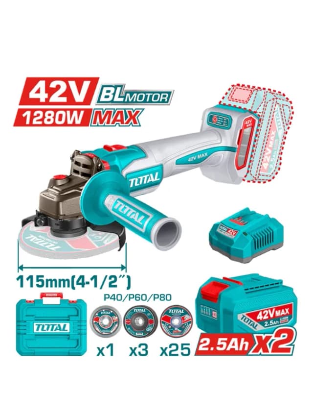 Угловая шлифовальная машина (болгарка) TOTAL TAGLI4128112