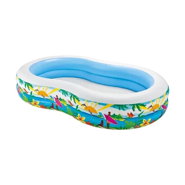 Семейный надувной бассейн INTEX 56490NP, 262х160х46 см