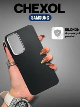 Чехол для Samsung A16/A56/A17/A10/A36/A26/A36/A07/A35/A32/A12/A11 силикон, кожа — KASE-1357-ЧЕРН-A33.